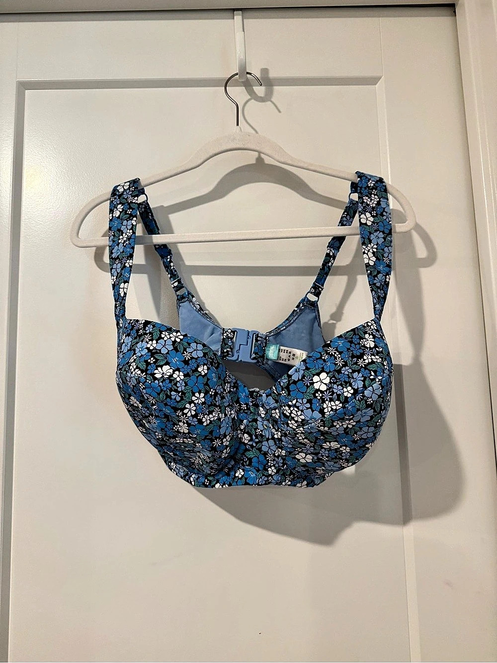 Panache Bette Balcony Bikini Top Blue Posey UK 36H